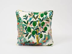 Schumacher Josef Frank Citrus Garden Primary Color Linen Two-Sided Pillow