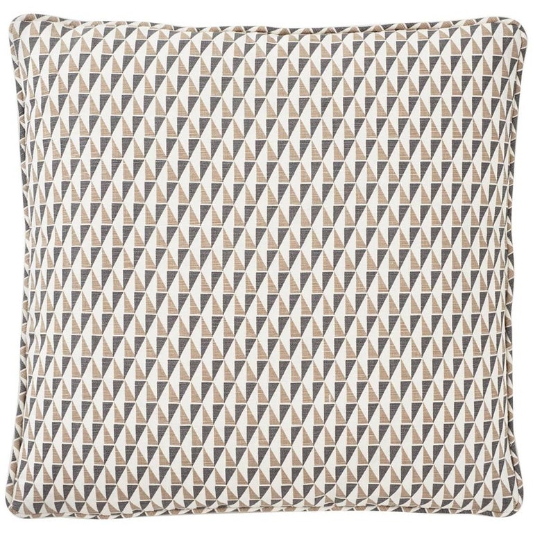 Frank Lloyd Wright Schumacher Design 107 Grey Sand Two Sided Linen