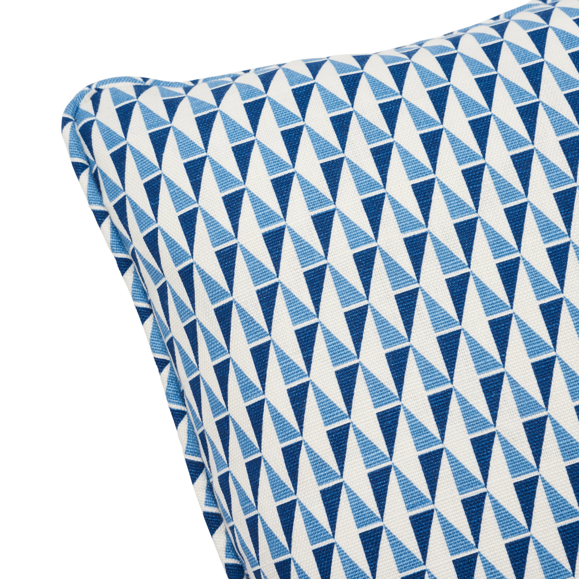 Schumacher Frank Lloyd Wright Design 107 Blue Two Sided Linen