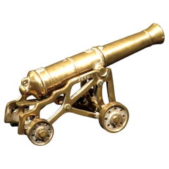 Antique A Fine Model of a 19th C. British 24-Pounder Muzzle-Loading Smoothbore Cannon
