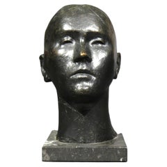 An Important Mid 20th Century Brutalist Bronze Bust By Pedro Pruna O'Cerans
