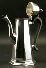 Very Good George I Style Sterling Silver Coffee Pot, Hallmarked Edinburgh, 1909