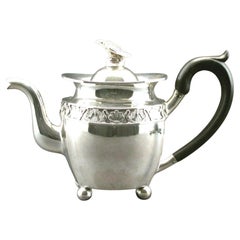 Fine Early 19th Century Neoclassical Silver Teapot, Probably Russian Circa 1825
