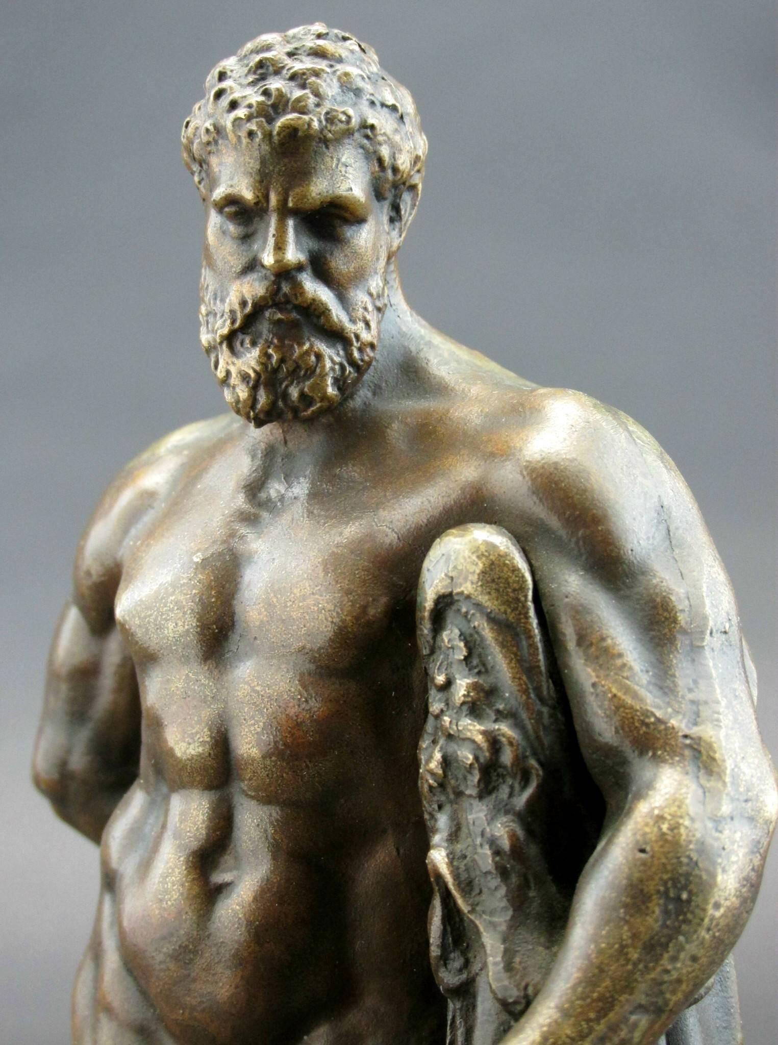 Very Good 19th Century ‘Grand Tour’ Desk-Top Bronze of the Farnese Hercules 1