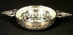 Fine George V Sterling Silver Quaich / Wine Taster 'Tastevin, ' London 1913