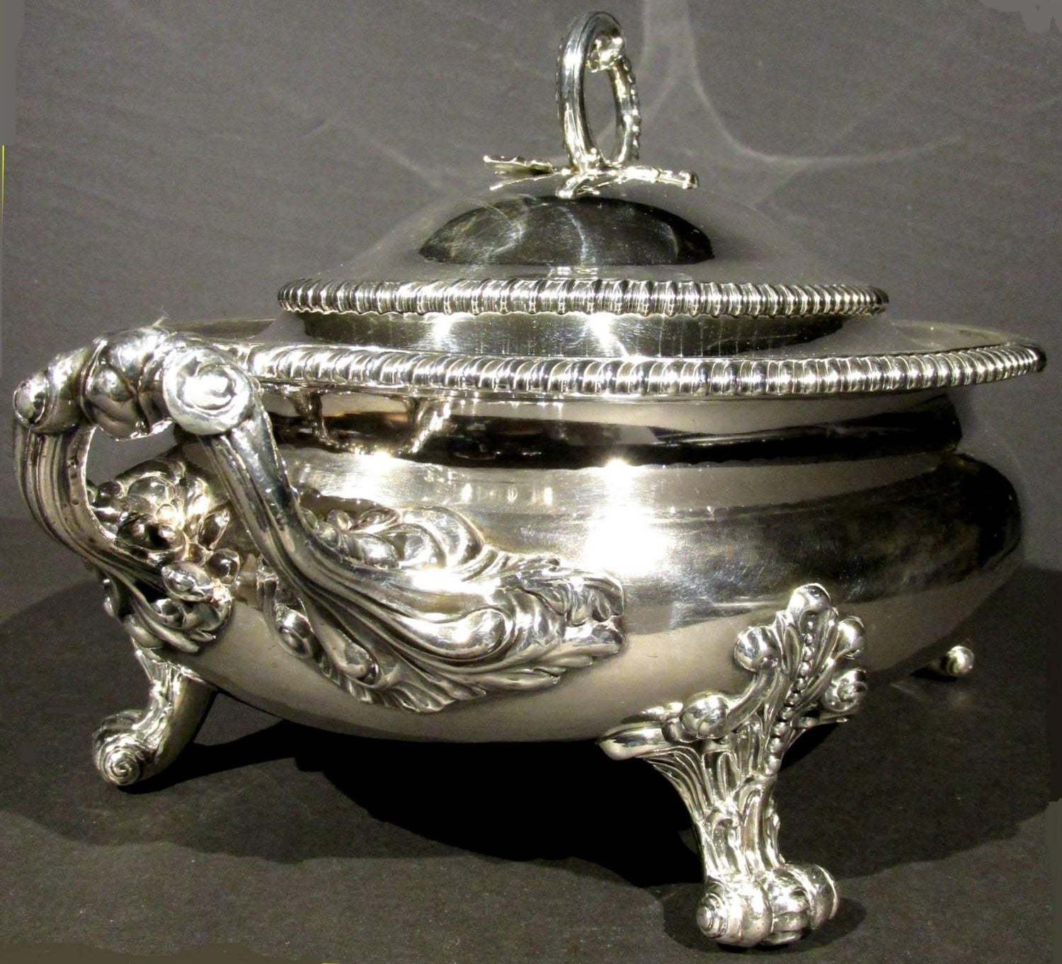 A Large Georgian Old Sheffield Plate Lidded Soup Tureen England
