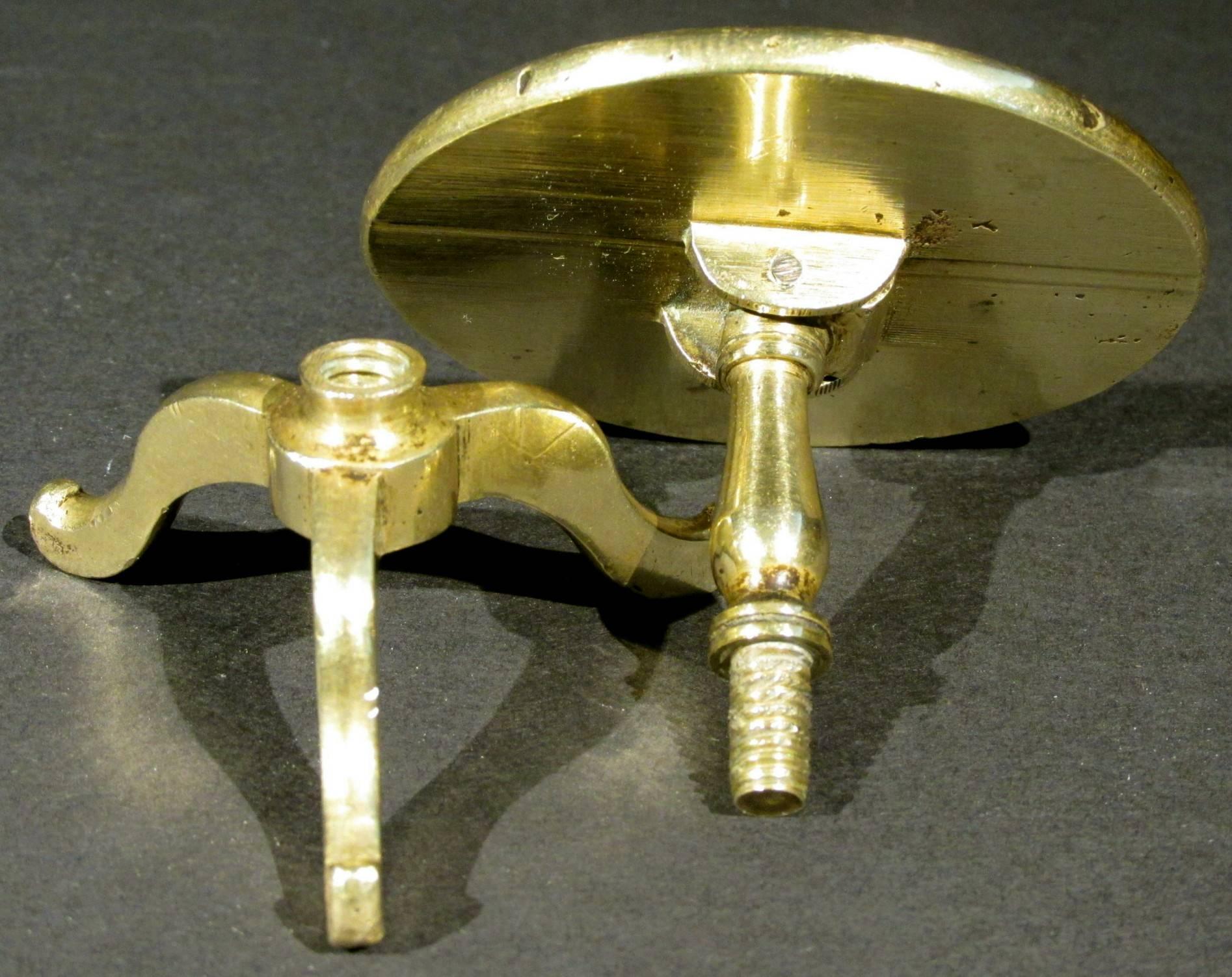 Early 19th Century Georgian Miniature Brass Tilt Top Table, England, circa 1810 In Good Condition In Ottawa, Ontario