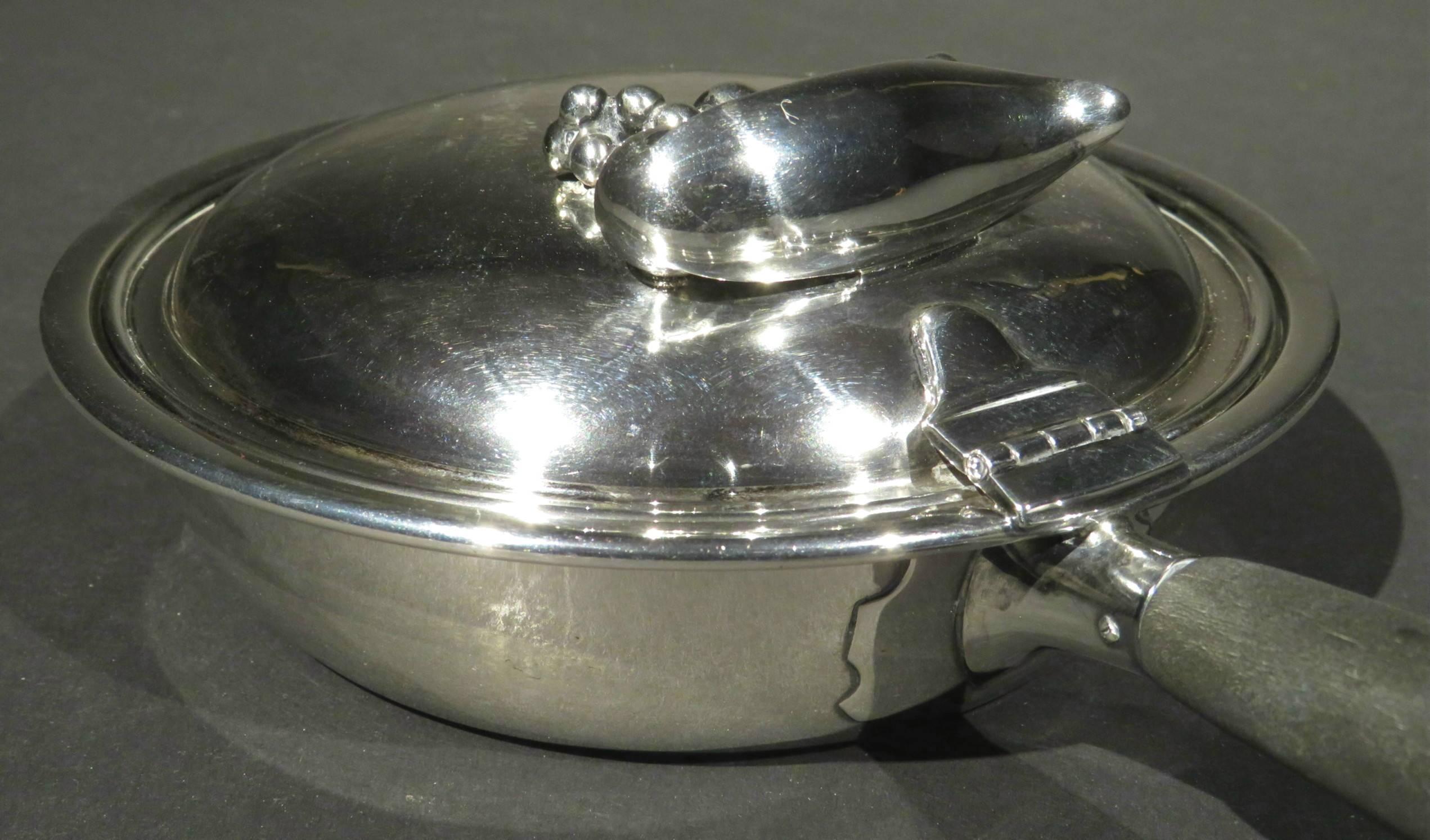 Mid 20th Century Sterling Silver Silent Butler by Carl Poul Petersen, Circa 1960 In Good Condition In Ottawa, Ontario