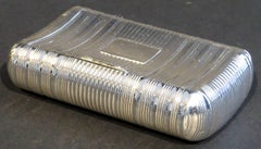 Very Good Georgian Sterling Silver Pocket Snuffbox, Birmingham, 1812