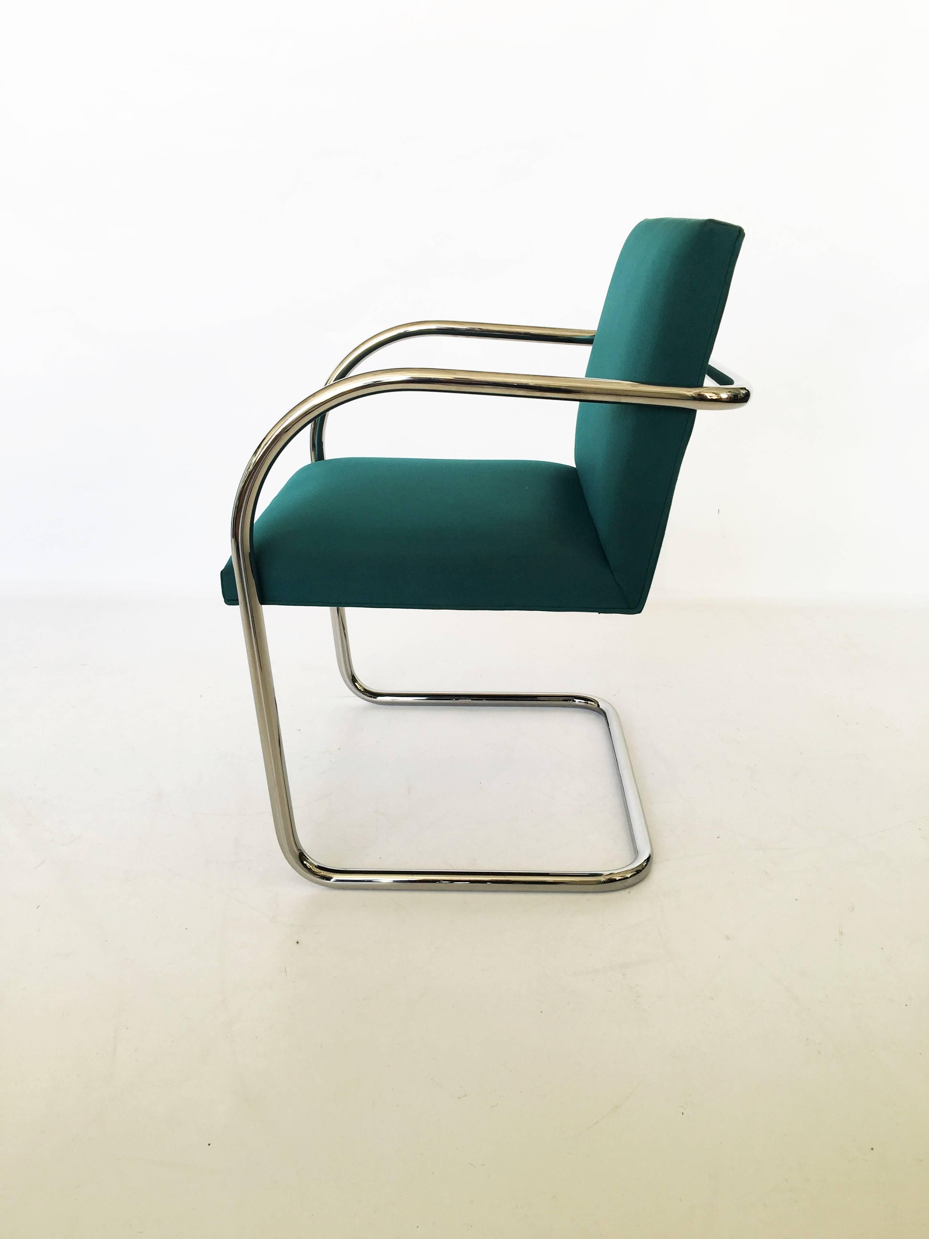 American Set of Ten Mies van der Rohe Tubular Brno Chairs by Knoll