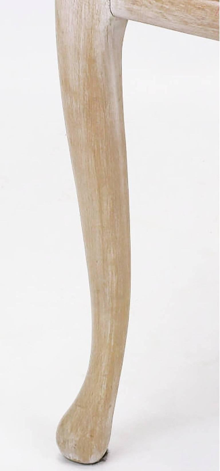Six Floral Carved Dining Chairs in the Manner of Phyllis Morris For Sale 4