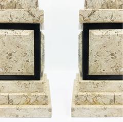 Pair of Marble Obelisks