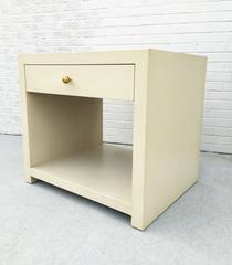 Pair of Stunning Vintage Side Tables/Nightstands in the Style of Karl Springer