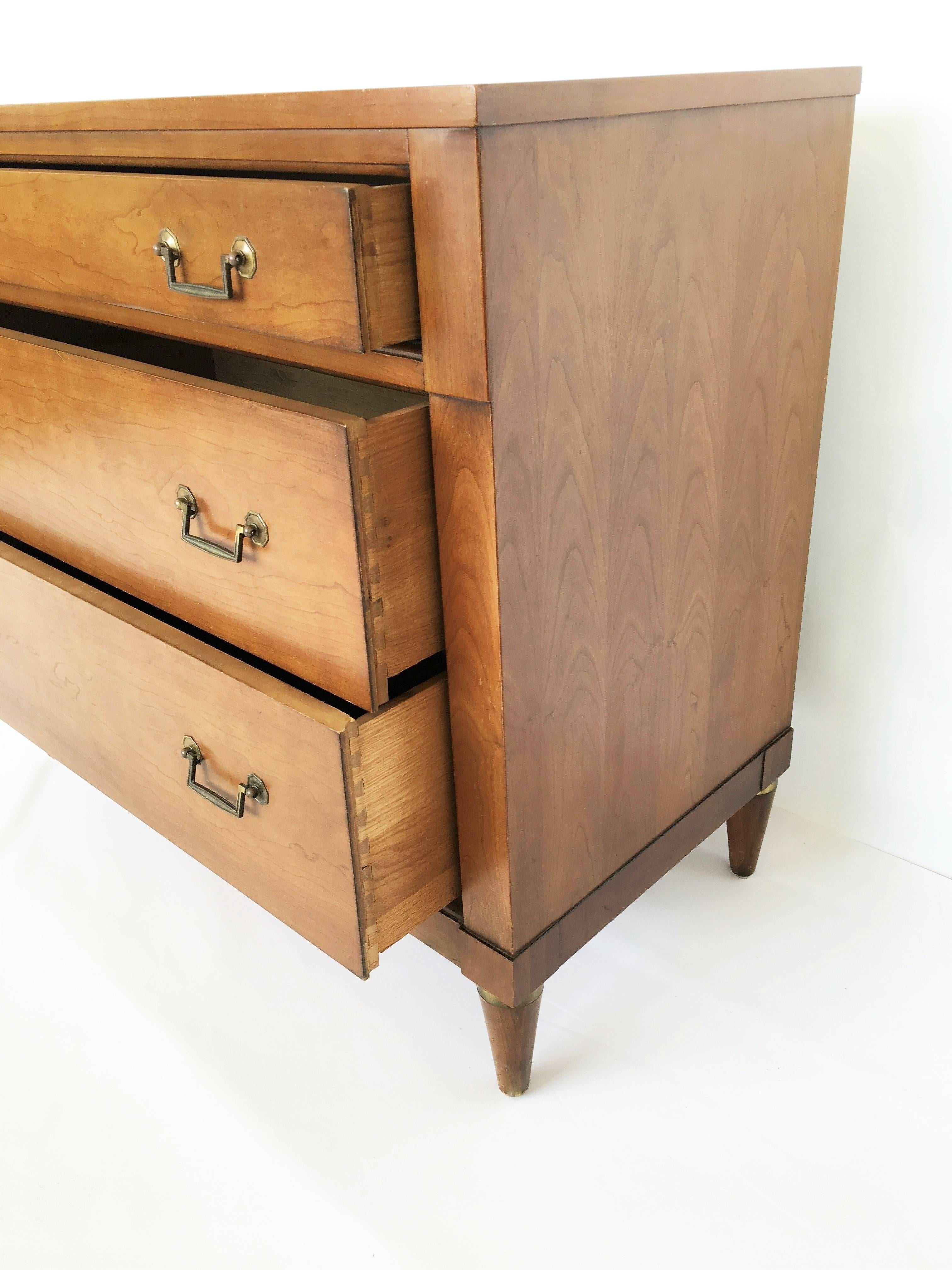 Mid-Century Modern Three-Drawer Bachelor Chest/Commode by Century Furniture In Good Condition In Dallas, TX