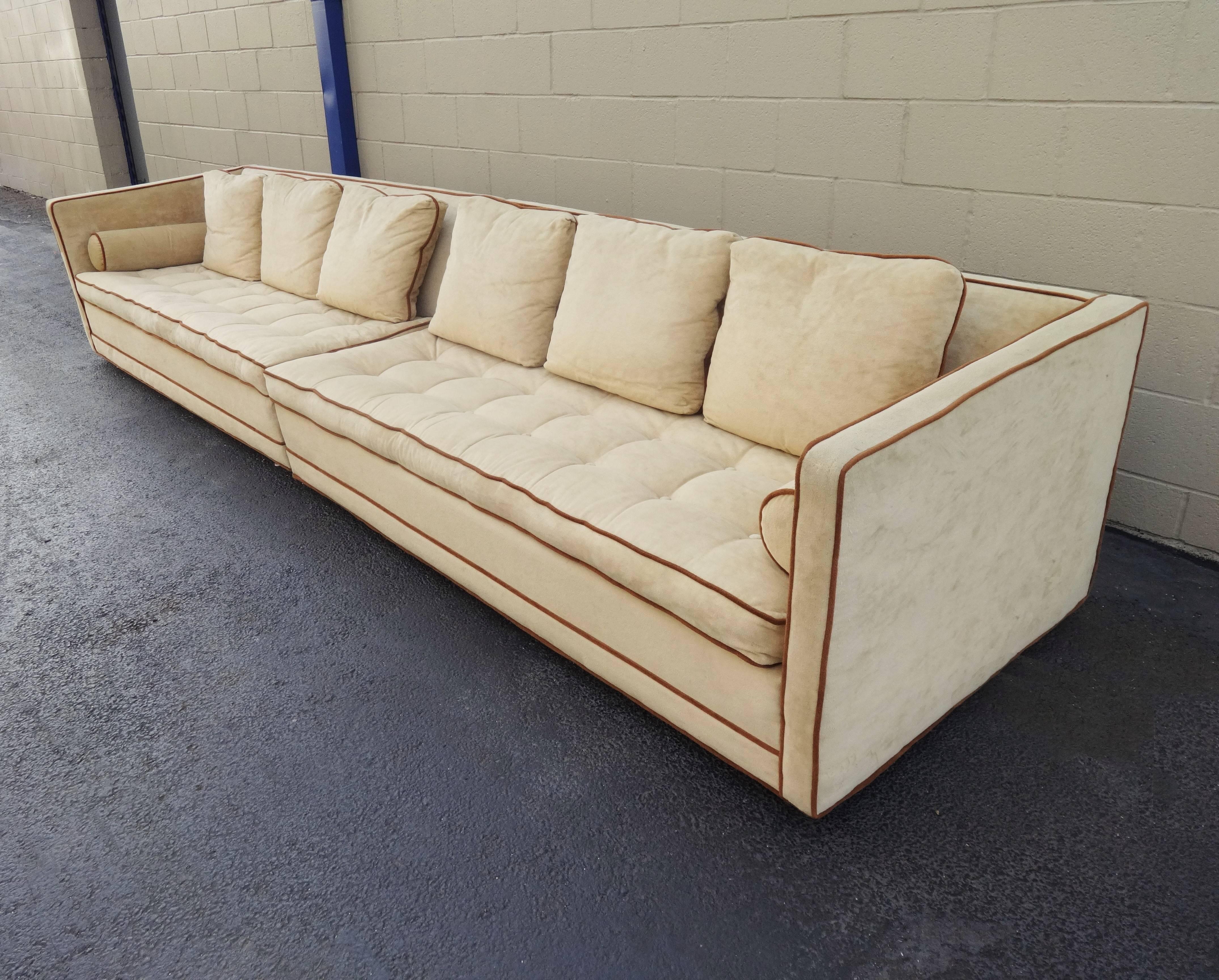 American Stunning Two-Piece Harvey Probber Sectional Sofa For Sale