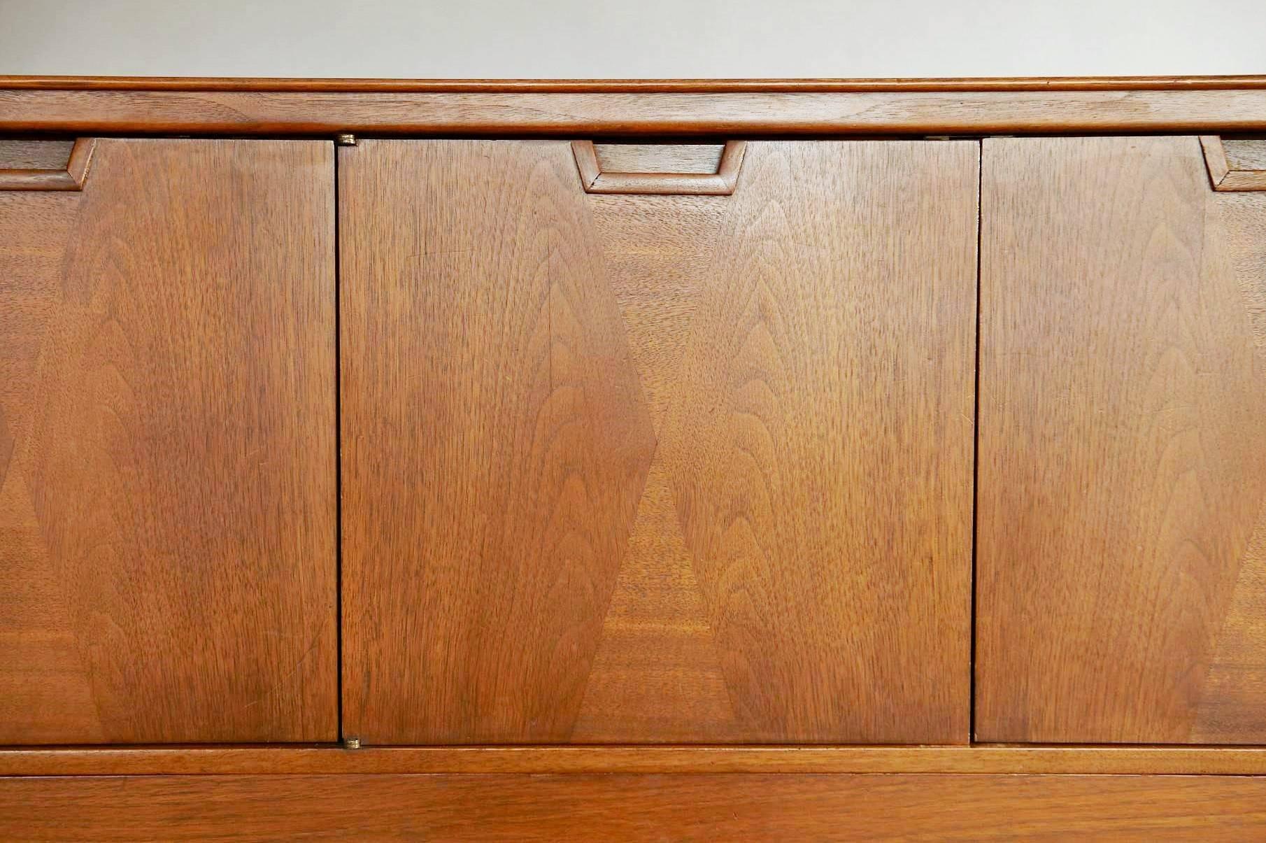 American Mid-Century Modern Highboy by John Stuart For Sale