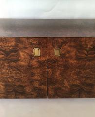 Burl Wood and Brass Sideboard by Century Furniture Company