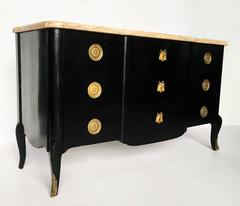 Antique French Louis XVI Style Mahogany Commode by Jansen