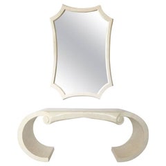 Maitland-Smith Sculptural Tessellated Stone Mirror