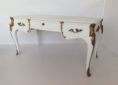 Louis XV Style Lacquered and Gilt Bronze-Mounted Bureau Plat