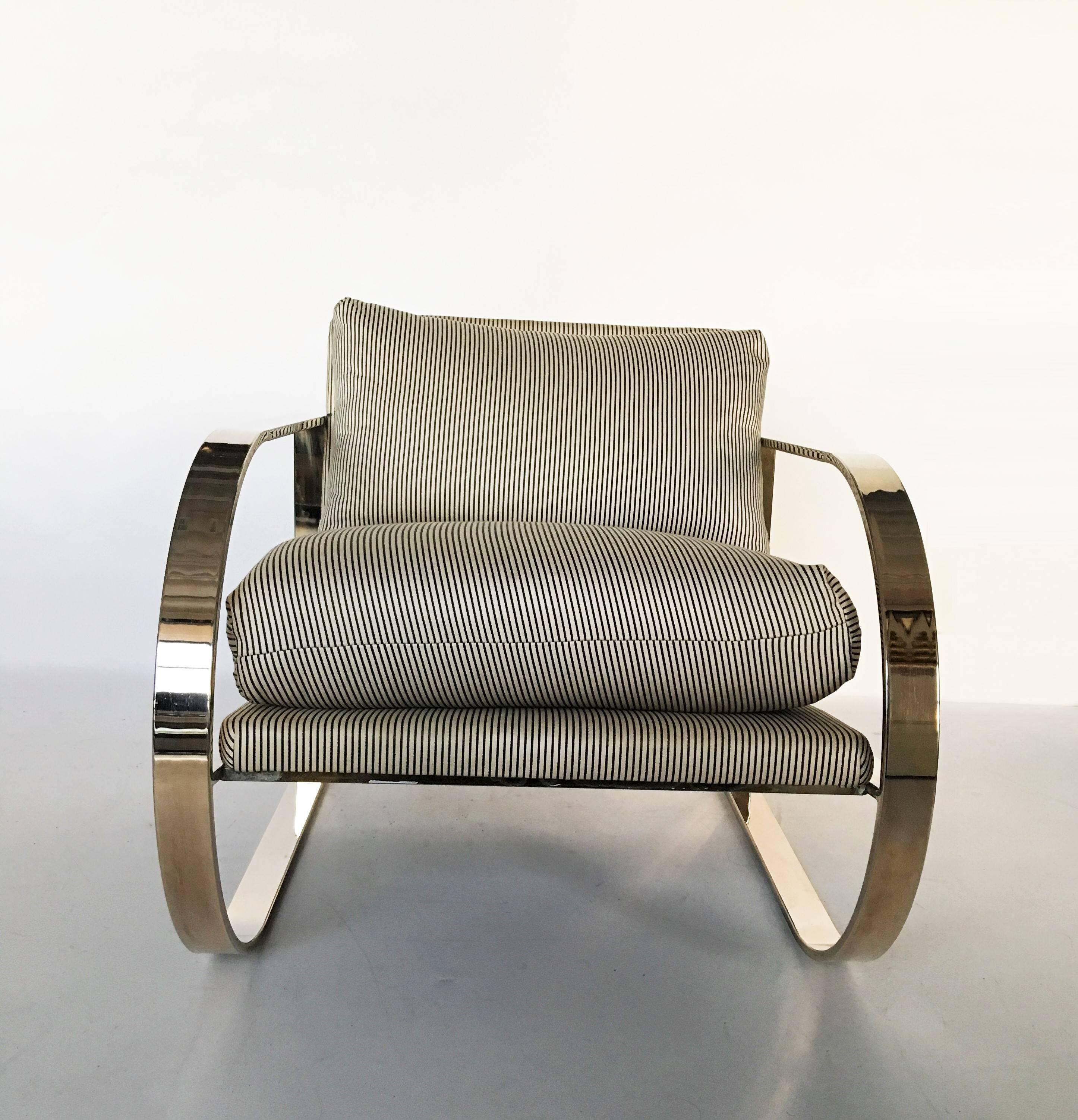 Geometric Form Lounge Chair by John Mascheroni for Swaim Originals For Sale 2