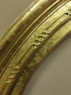 Pair of 19th Century, Majestic Gold Leaf Mirrors