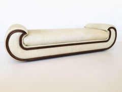 Hollywood Regency Carved Chaise Lounge or Daybed
