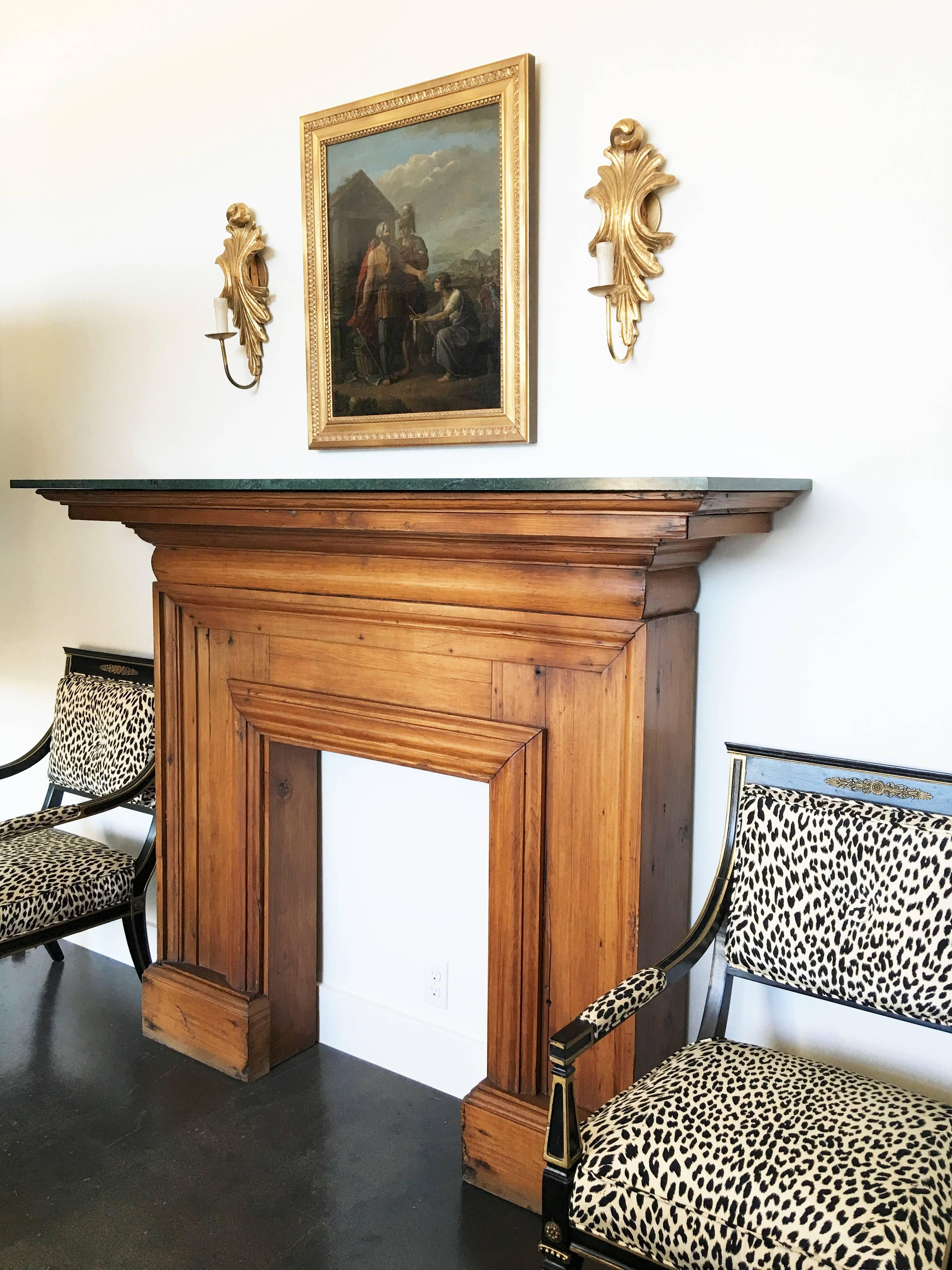 mahogany mantel