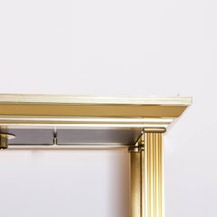 Neoclassical Brass and Glass Etagere