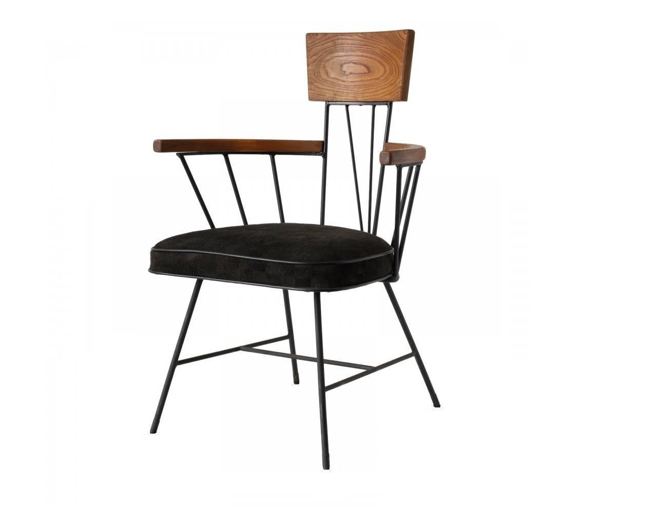 Iron Set of Ten Selrite Dining Chairs For Sale