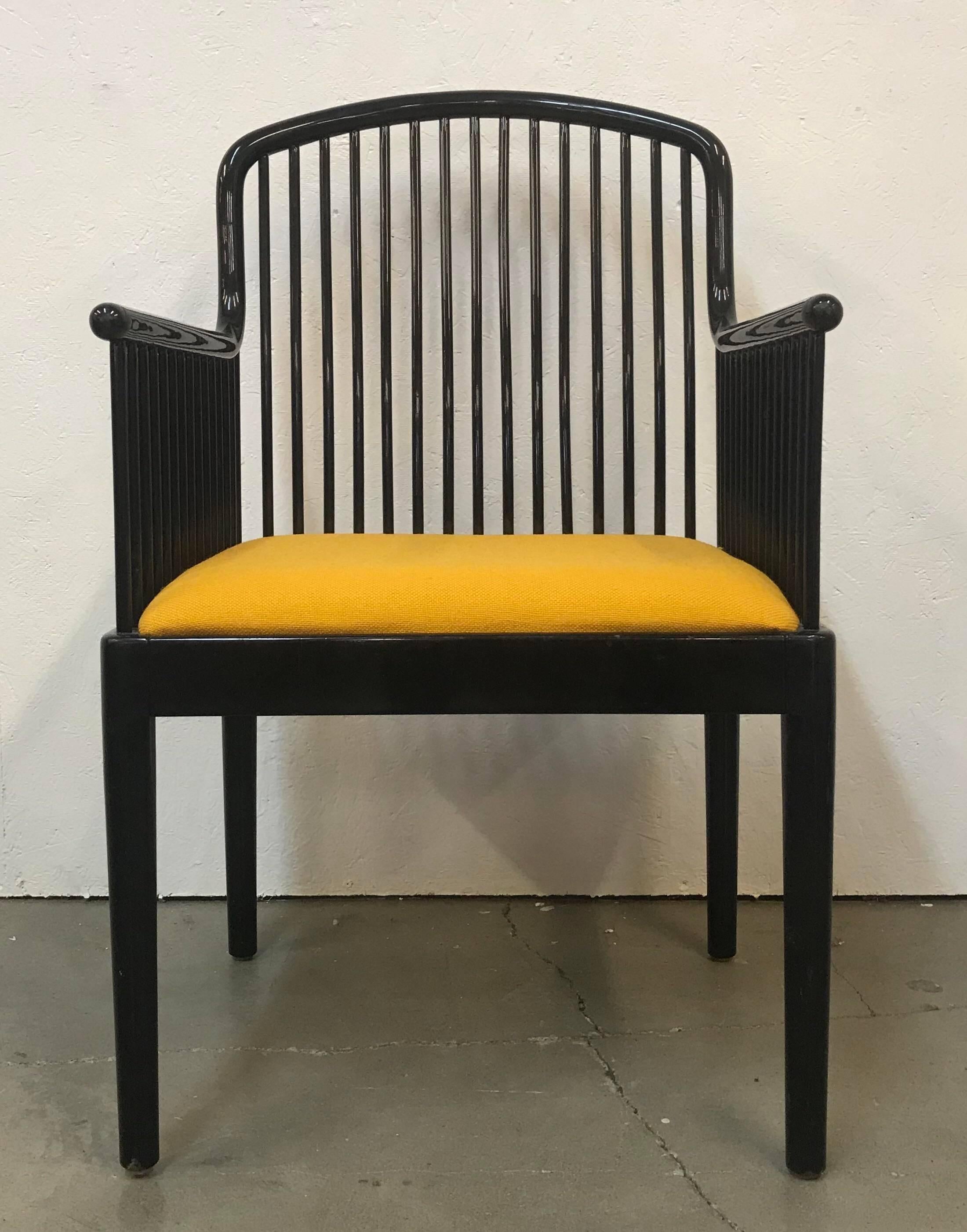 Upholstery Set of 14 Yellow Davis Allen “Andover” Chairs for Stendig For Sale