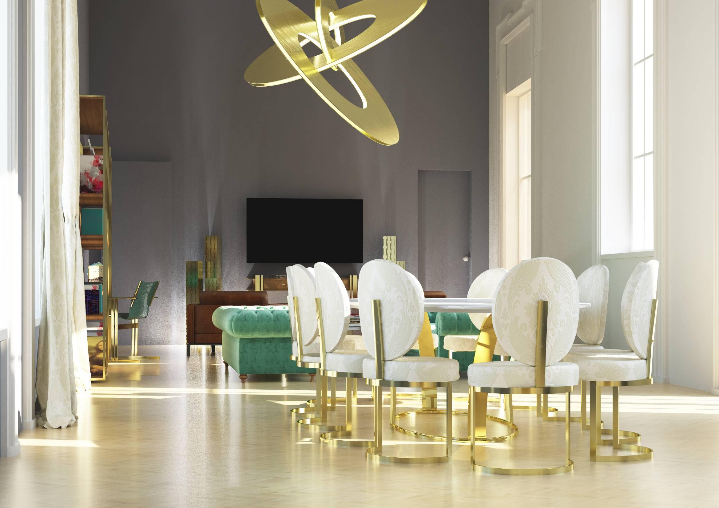 modern art deco dining chairs