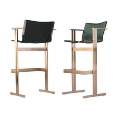 Kolb Bar Chair Modern Bauhaus 21st Century Design Steel or Leather