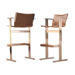 Kolb Bar Chair Modern Bauhaus 21st Century Design Steel or Leather