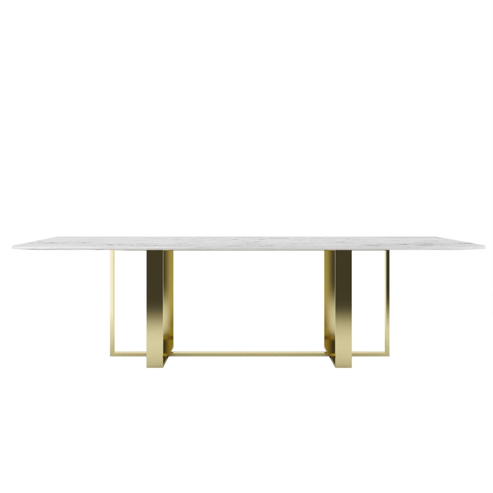 Italian Modern Dining Table Black and White Made in Italy For Sale