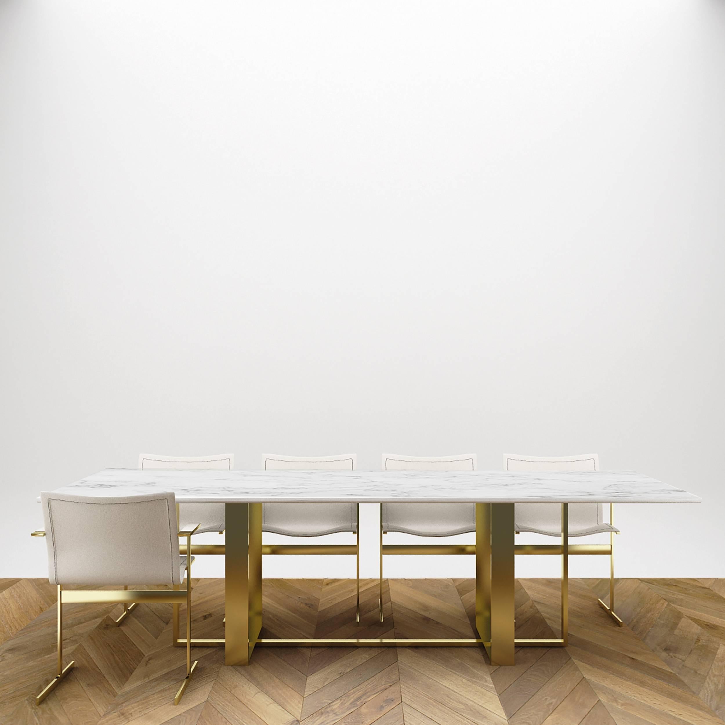 Bauhaus Modern Dining Table Black and White Made in Italy For Sale