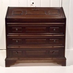 Antique Small Secretary Desk in Wood
