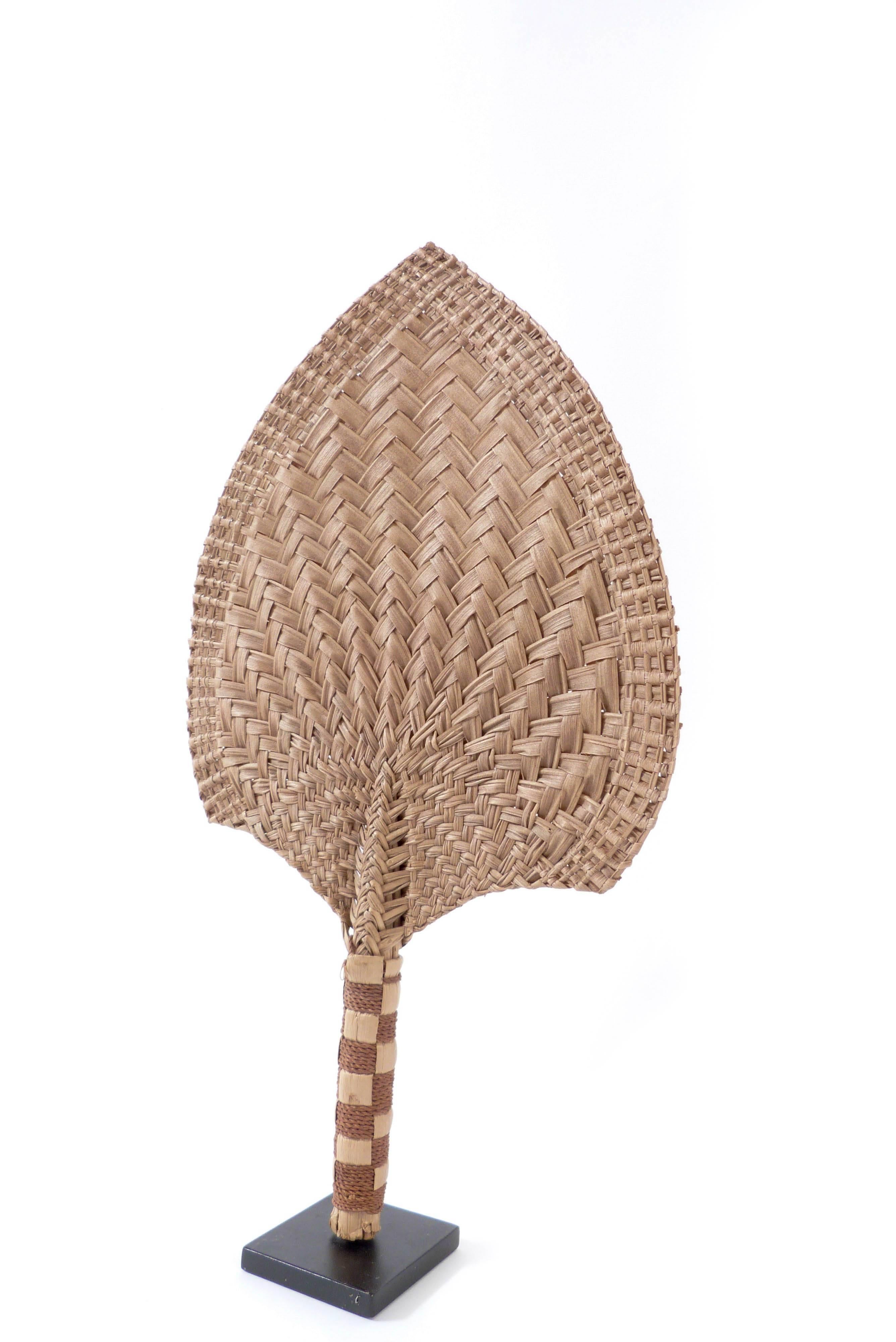 Tongan 19th Century Palm Leaf Fan, Tonga