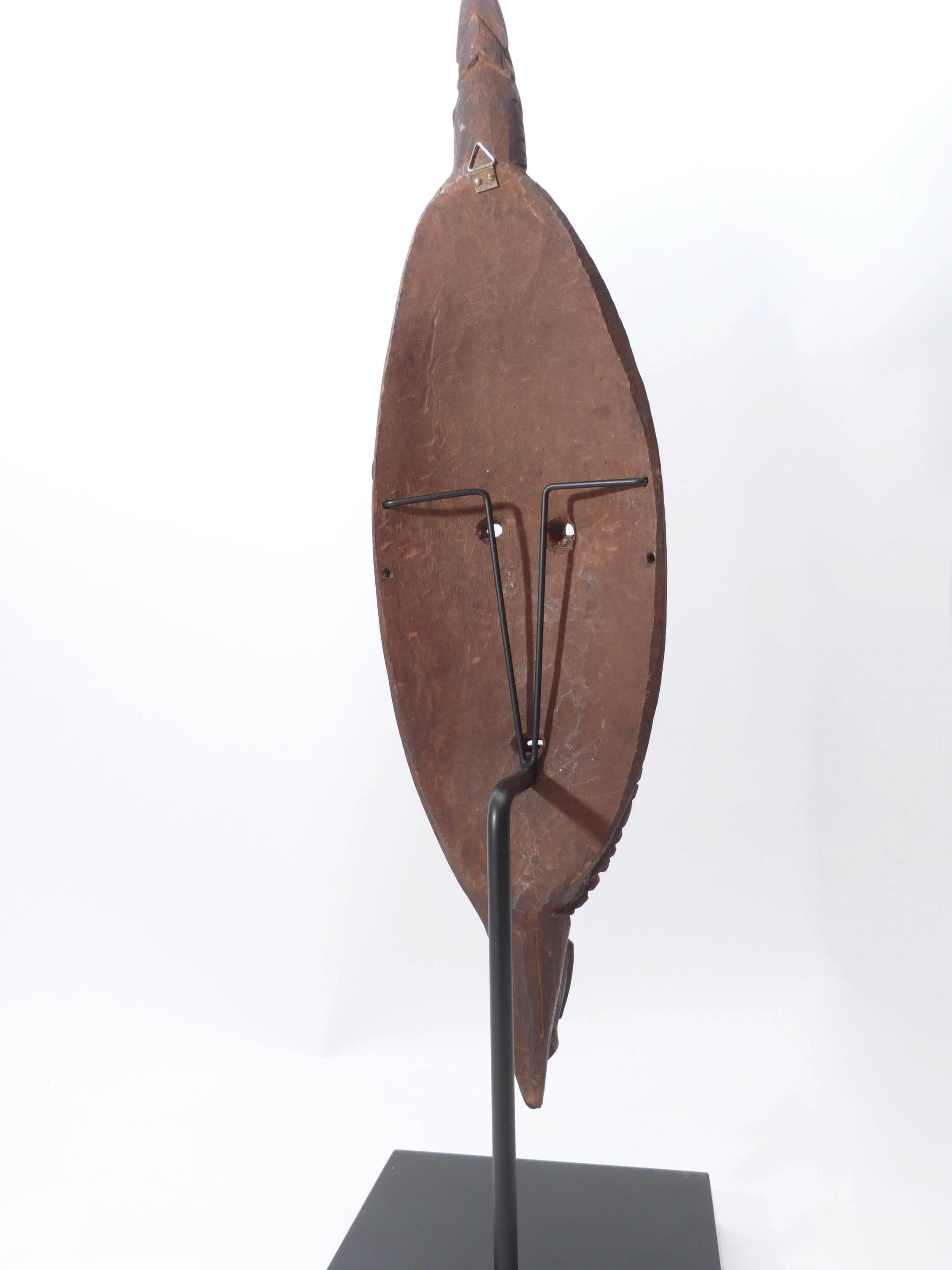Carved Lower Sepik Mask, Papua New Guinea For Sale