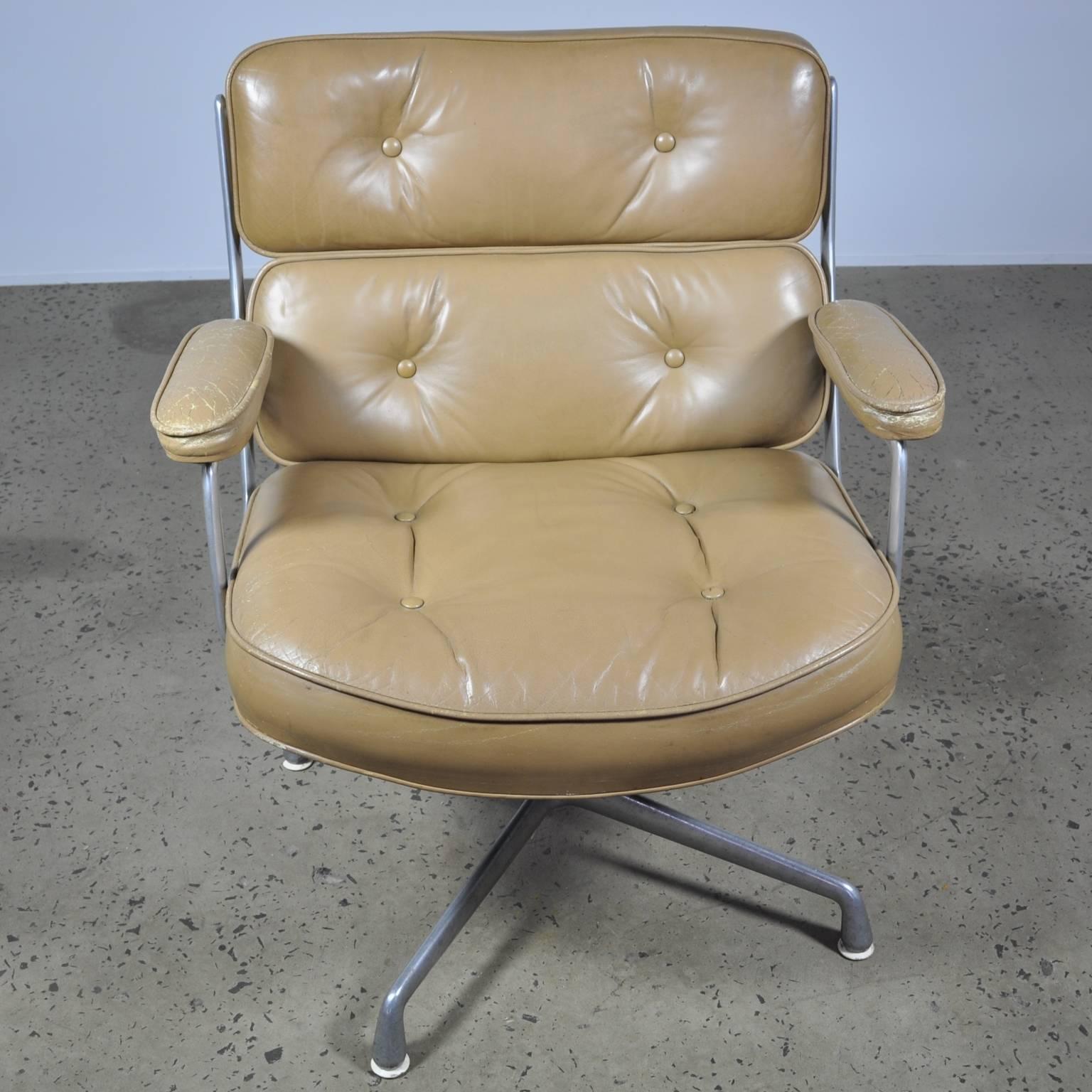 American Brown Leather Eames Time Life Executive Chair