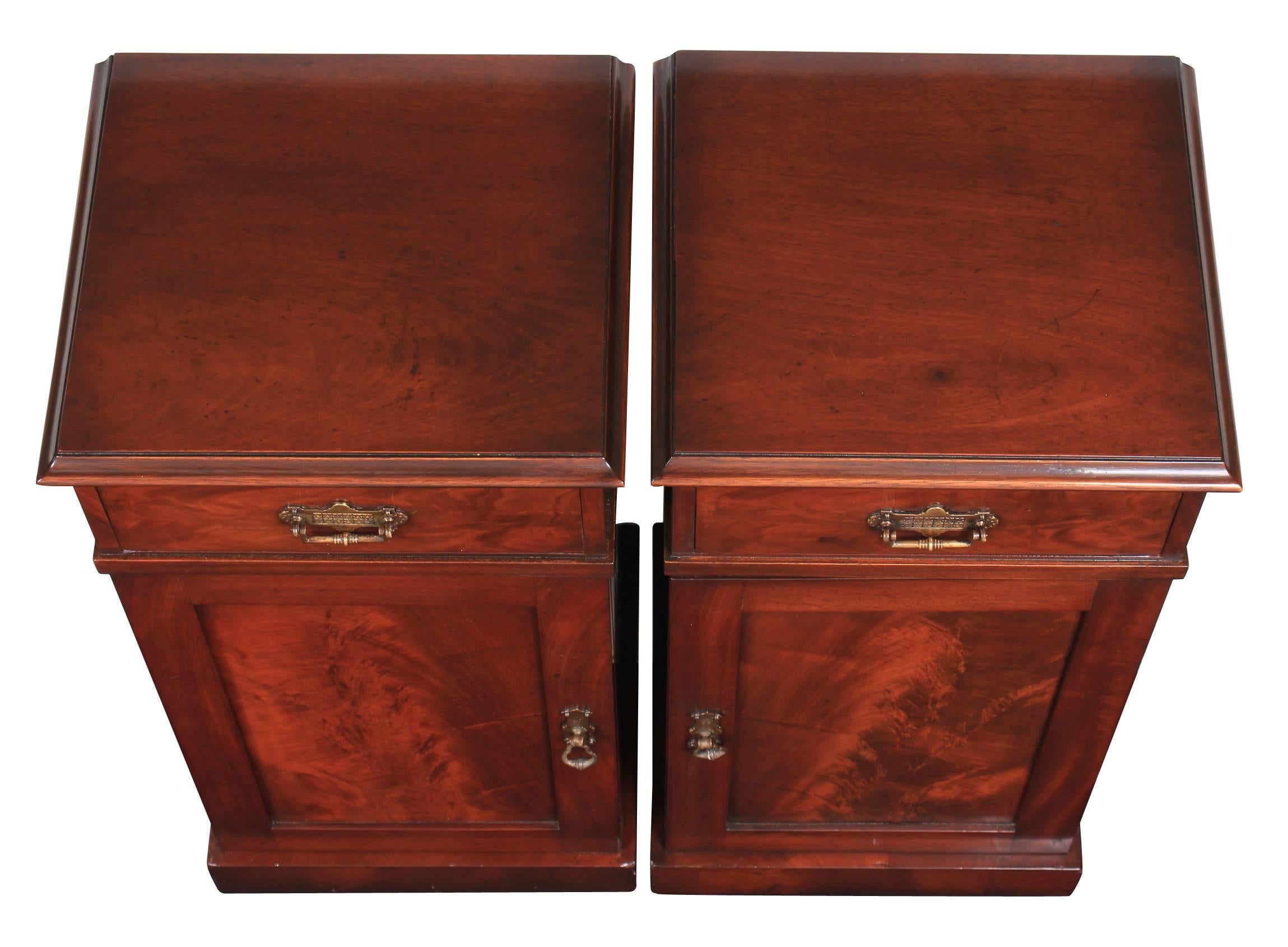 Pair of Mahogany Bedside Cabinets 6