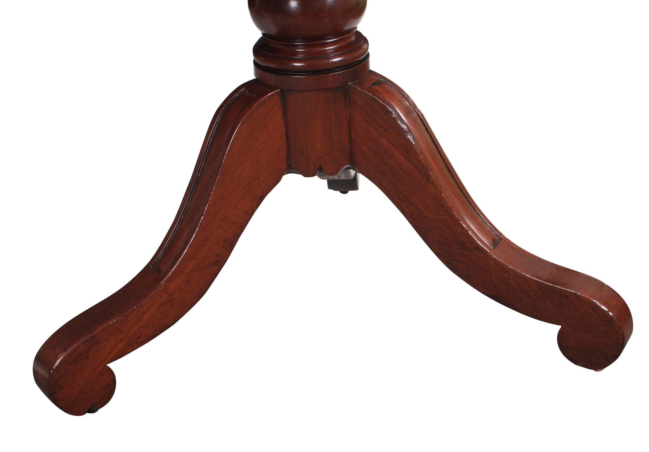 Mahogany Twin Pillar Pedestal Dining Table For Sale 1