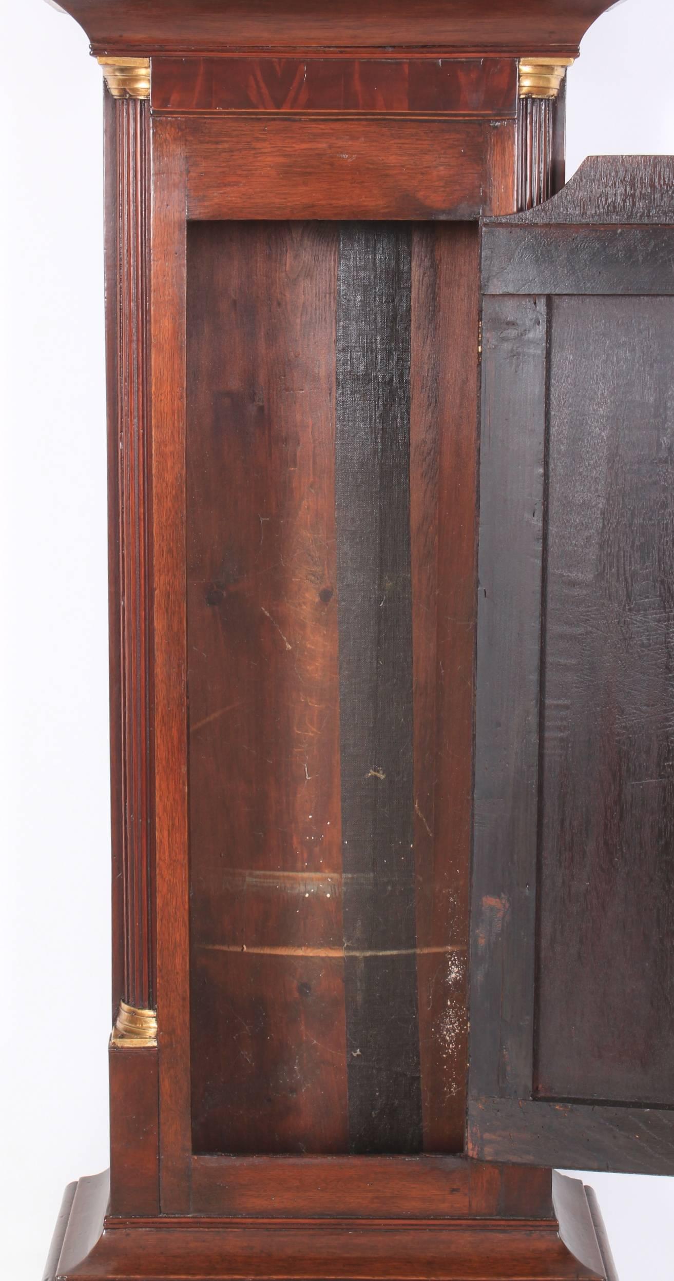 Mid-18th Century 18th Century Dutch Marquetry Long Case Clock For Sale