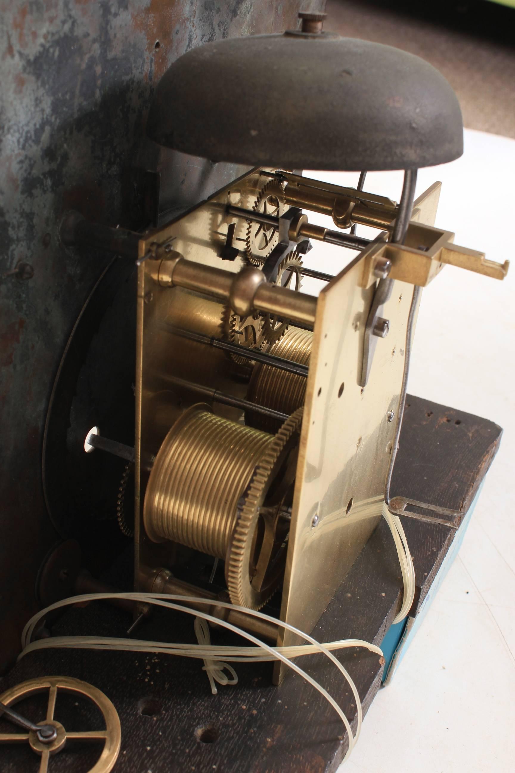 Mahogany 18th Century Dutch Marquetry Long Case Clock For Sale