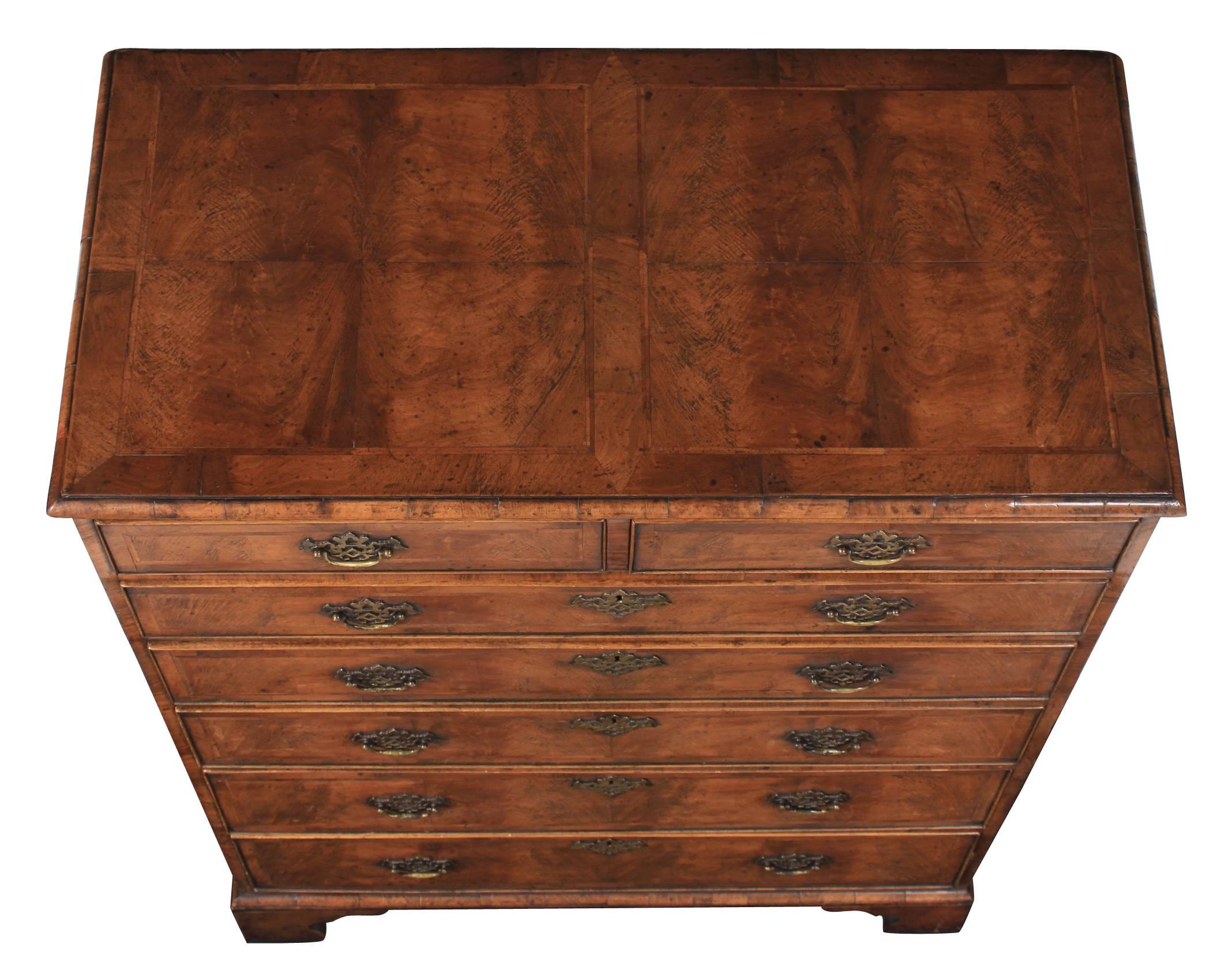 Large 18th Century Walnut Chest For Sale 3