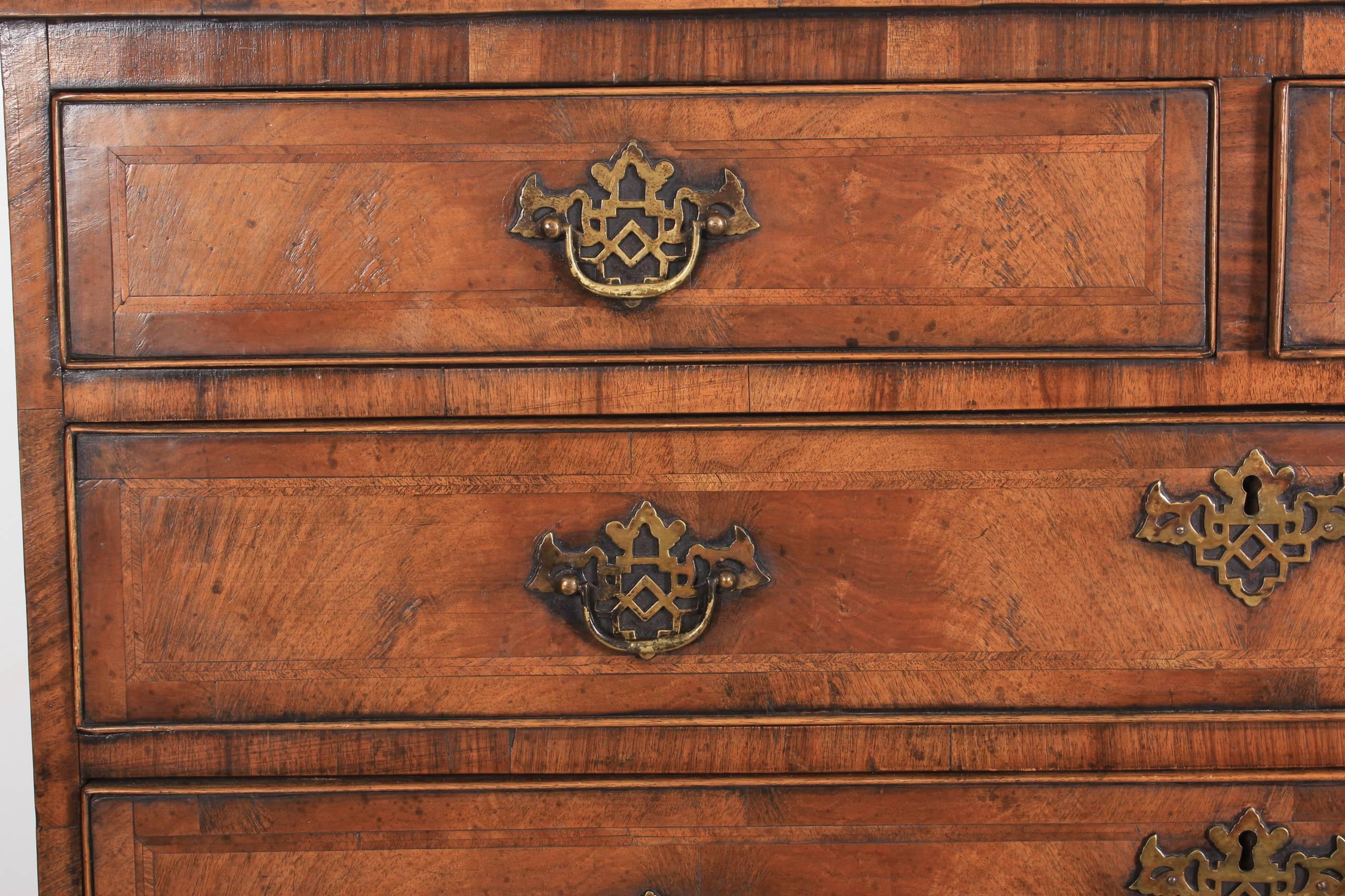Large 18th Century Walnut Chest For Sale 5