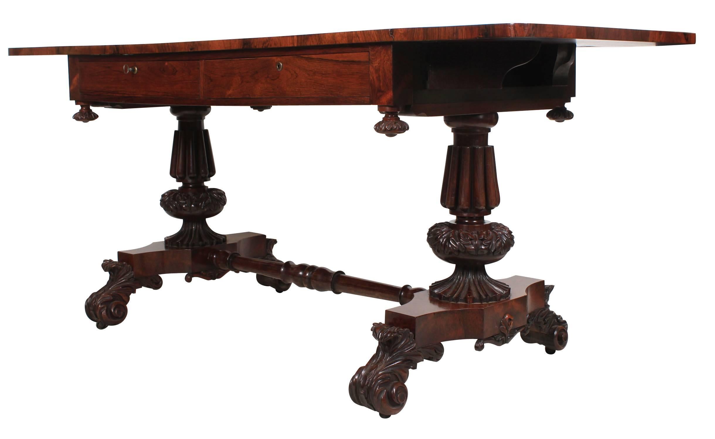 Magnificent Rosewood Sofa Table For Sale 1