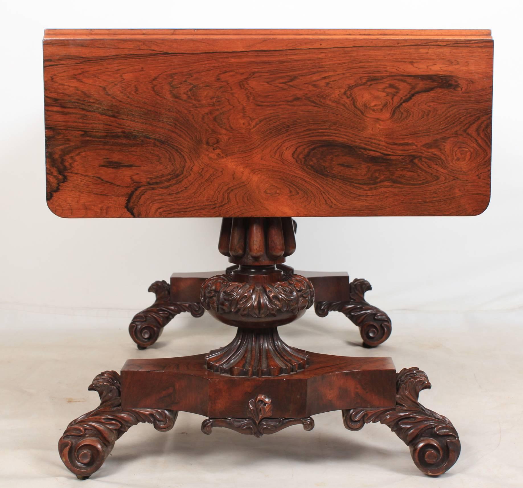 Magnificent Rosewood Sofa Table For Sale 4