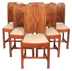 Art Deco Dining Table and Six Chairs
