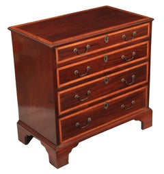 Stunning Small Satinwood Banded Georgian Chest